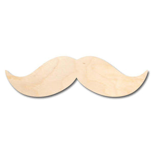 Unfinished Wooden Mustache Shape - Craft - up to 24" DIY-24 Hour Crafts