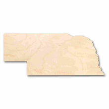 Load image into Gallery viewer, Unfinished Wooden Nebraska Shape - State - Craft - up to 24&quot; DIY-24 Hour Crafts
