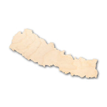 Load image into Gallery viewer, Unfinished Wooden Nepal Shape - Country - Craft - up to 24&quot; DIY-24 Hour Crafts
