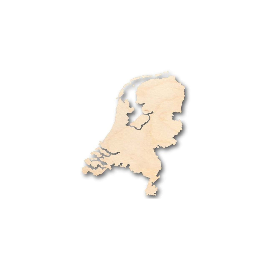 Unfinished Wooden Netherlands Shape - Country - Craft - up to 24
