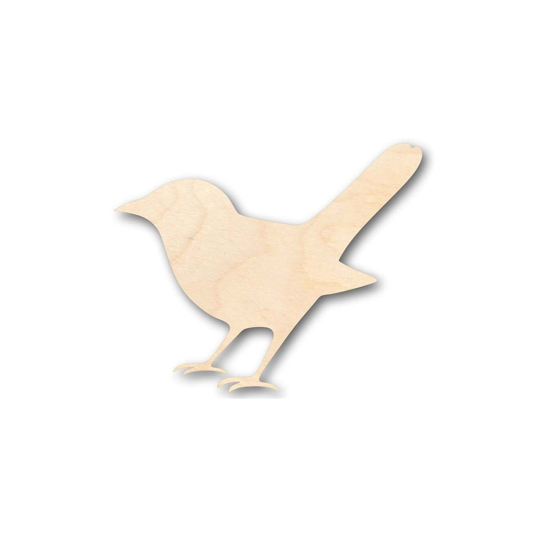 Unfinished Wooden Nightingale Shape - Bird - Wildlife - Craft - up to 24