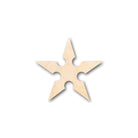 Unfinished Wooden Ninja Star Shape - Craft - up to 24" DIY-24 Hour Crafts