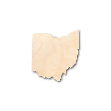 Load image into Gallery viewer, Unfinished Wooden Ohio Shape - State - Craft - up to 24&quot; DIY-24 Hour Crafts
