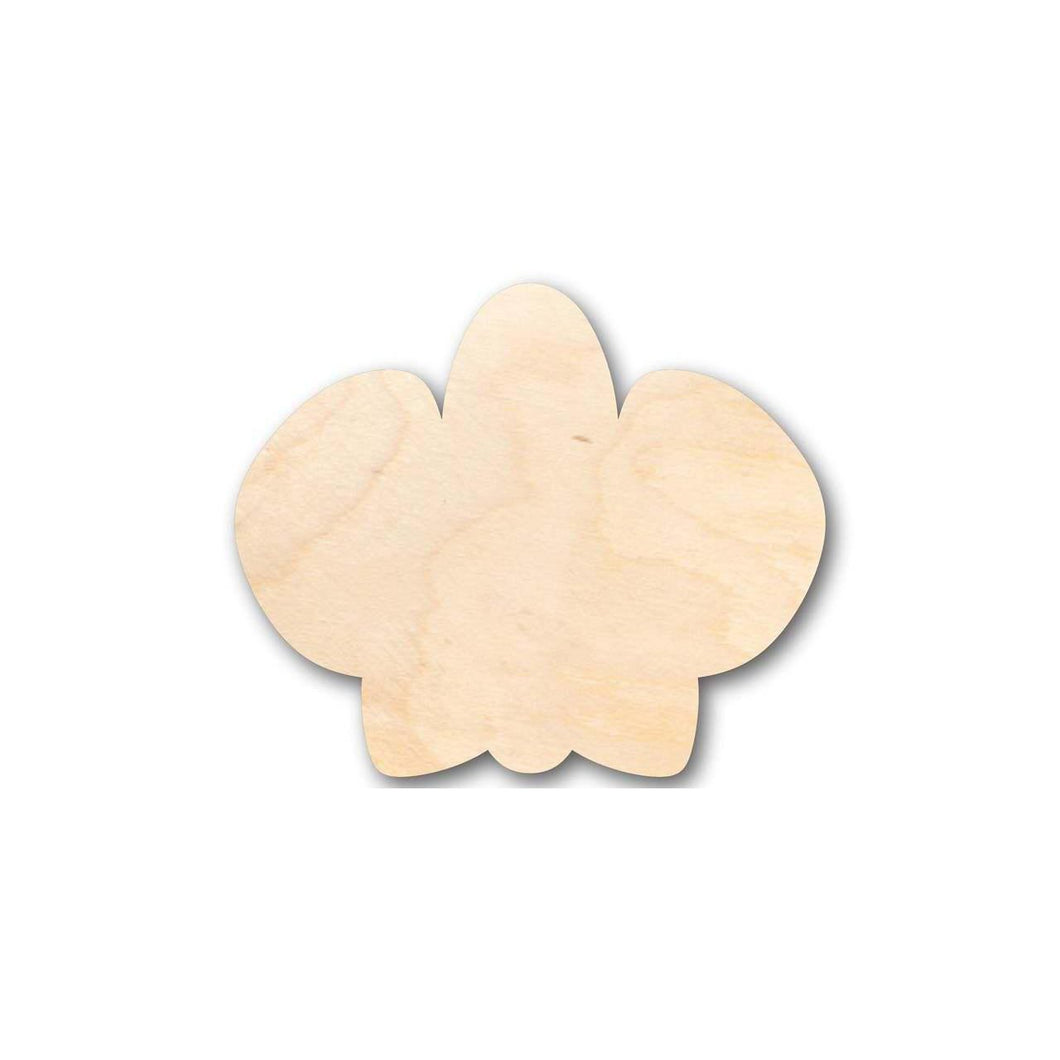 Unfinished Wooden Orchid Flower Shape - Spring - Craft - up to 24