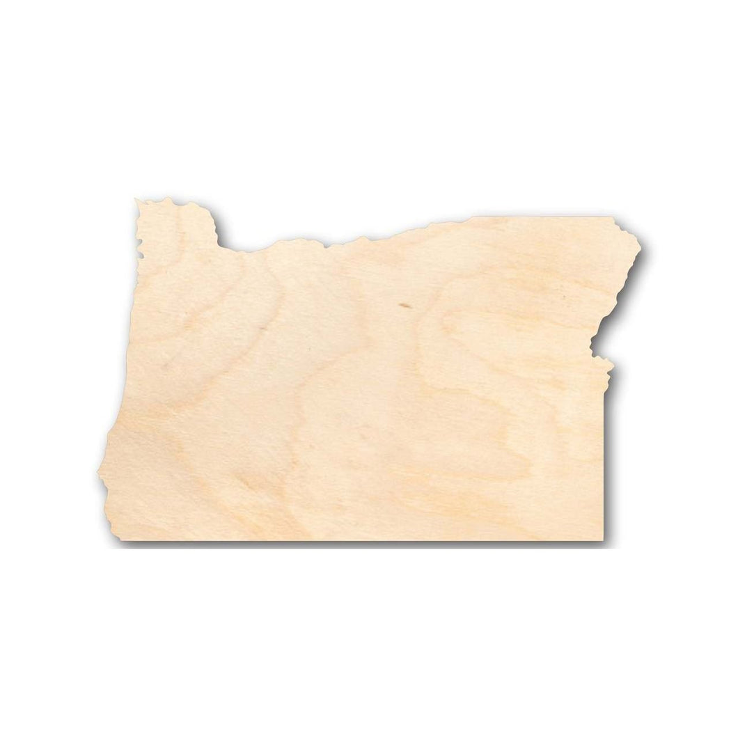 Unfinished Wooden Oregon Shape - State - Craft - up to 24