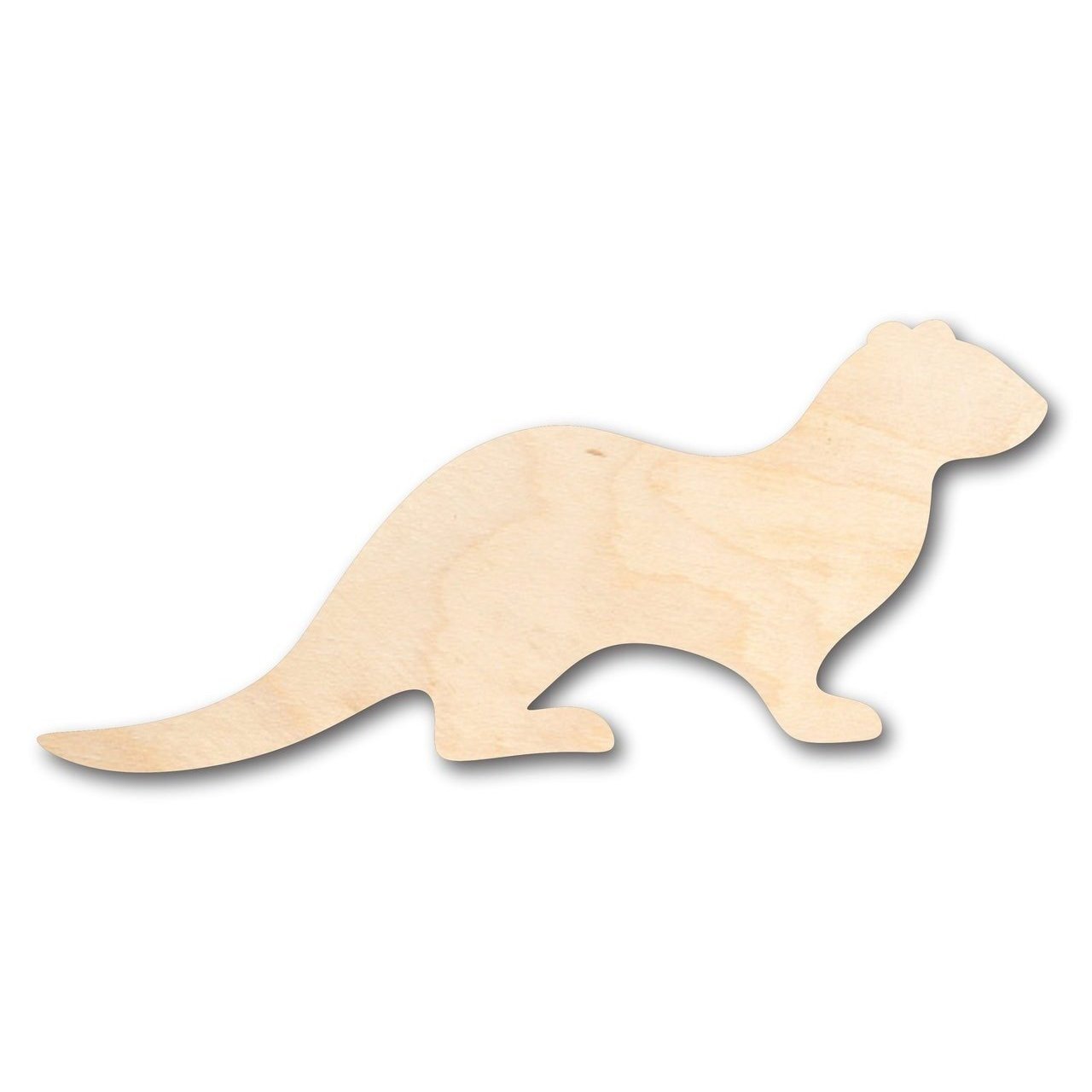 Unfinished Wooden Otter Shape - Animal - Craft - up to 24