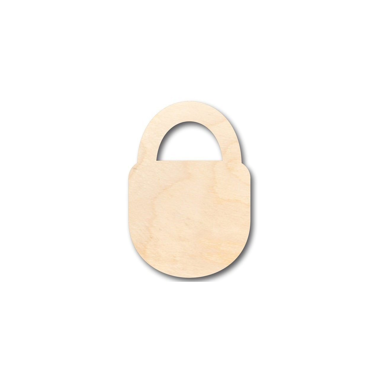 Unfinished Wooden Padlock Shape - Craft - up to 24" DIY-24 Hour Crafts