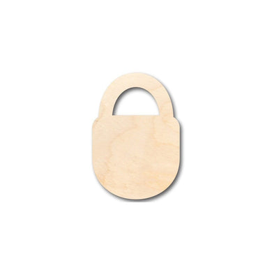 Unfinished Wooden Padlock Shape - Craft - up to 24