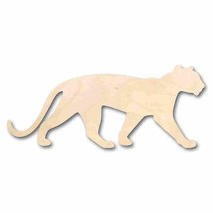 Unfinished Wooden Panther Shape - Animal - Wildlife - Craft - up to 24" DIY-24 Hour Crafts