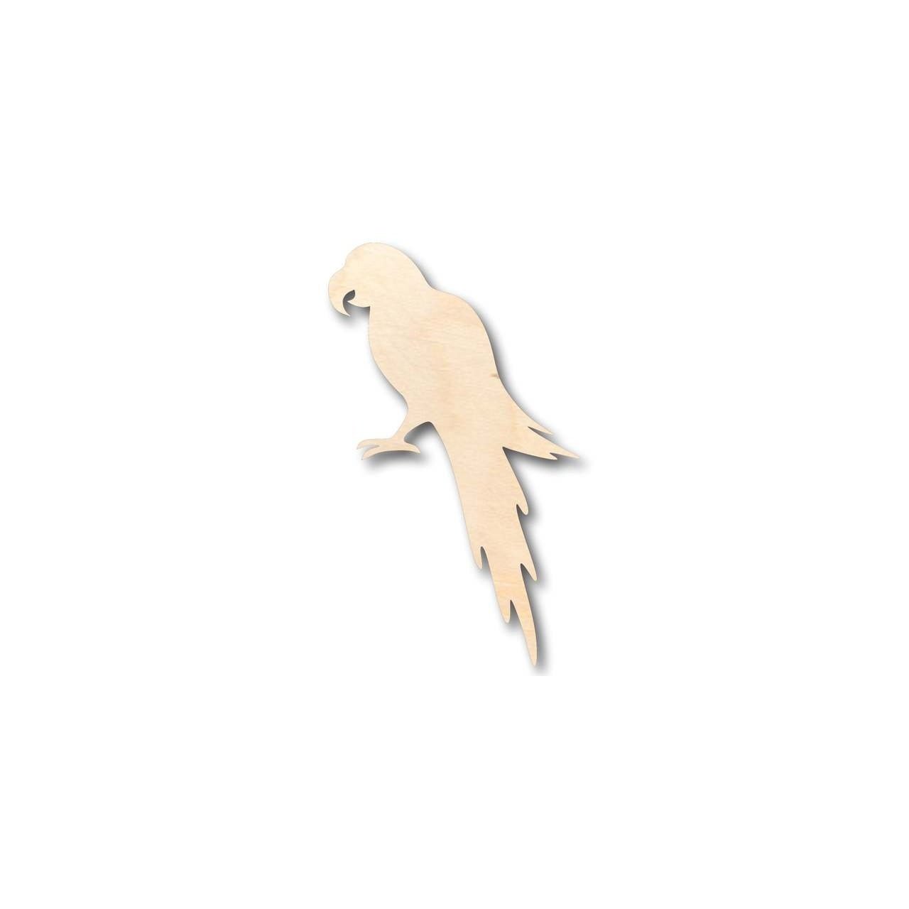 Unfinished Wooden Parrot Shape - Animal - Wildlife - Pet - Craft - up to 24" DIY-24 Hour Crafts