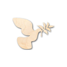 Load image into Gallery viewer, Unfinished Wooden Peace Dove Shape - Bird - Wildlife - Craft - up to 24&quot; DIY-24 Hour Crafts
