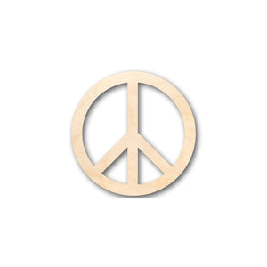 Unfinished Wooden Peace Symbol Shape - Craft - up to 24" DIY-24 Hour Crafts