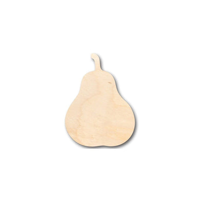 Unfinished Wooden Pear Shape - Fruit - Craft - up to 24