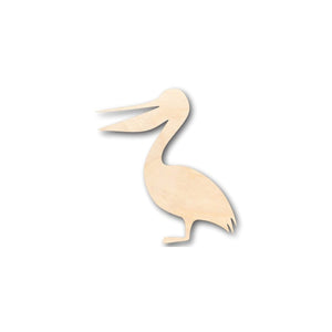 Unfinished Wooden Pelican Shape - Bird - Wildlife - Craft - up to 24" DIY-24 Hour Crafts