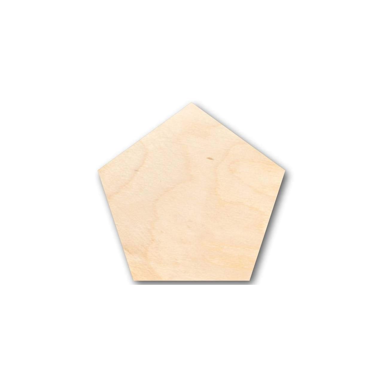Unfinished Wooden Pentagon Shape - Craft - up to 24" DIY-24 Hour Crafts