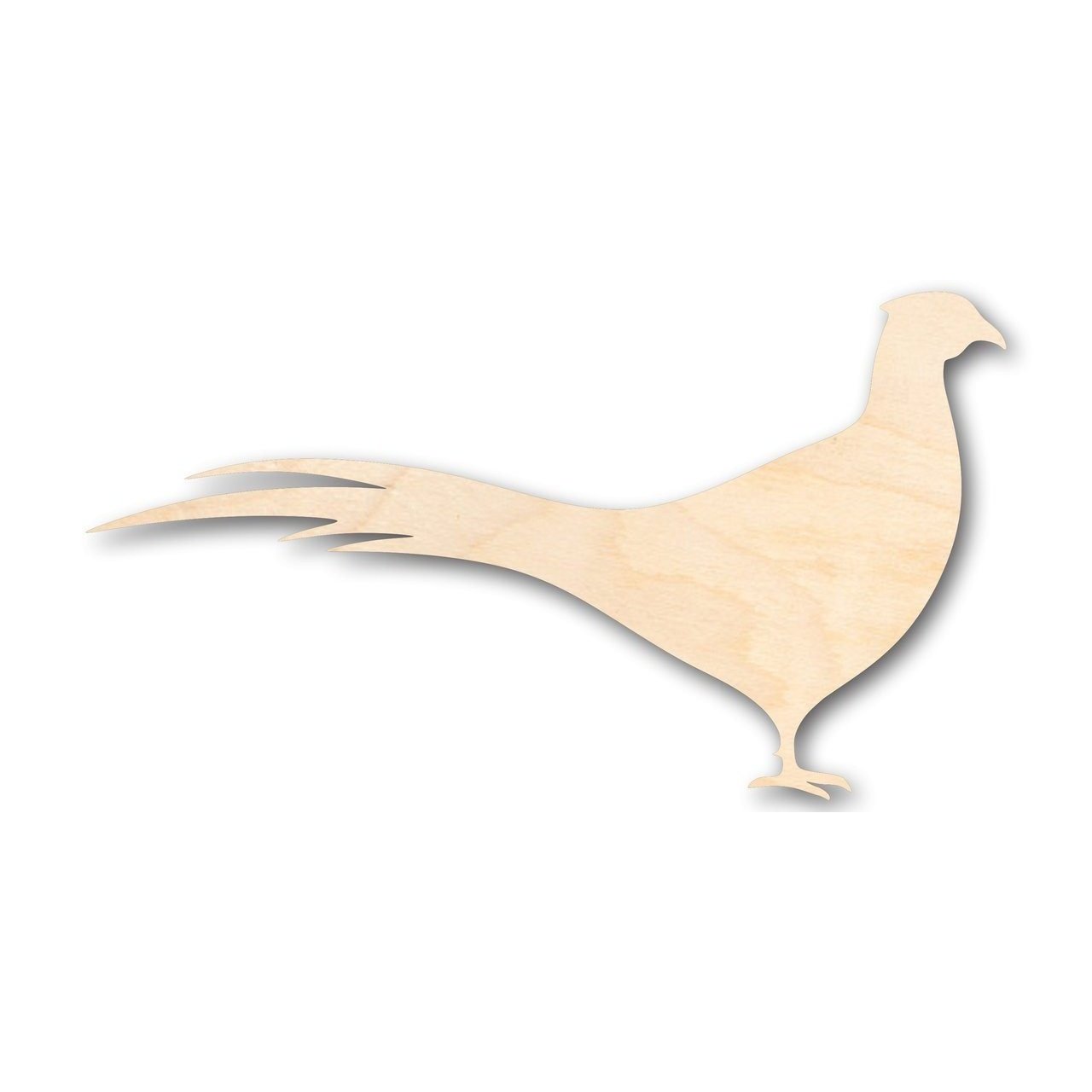 Unfinished Wooden Pheasant Shape - Animal - Wildlife - Hunting - Craft - up to 24