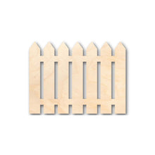 Load image into Gallery viewer, Unfinished Wooden Picket Fence Shape - Craft - up to 24&quot; DIY-24 Hour Crafts
