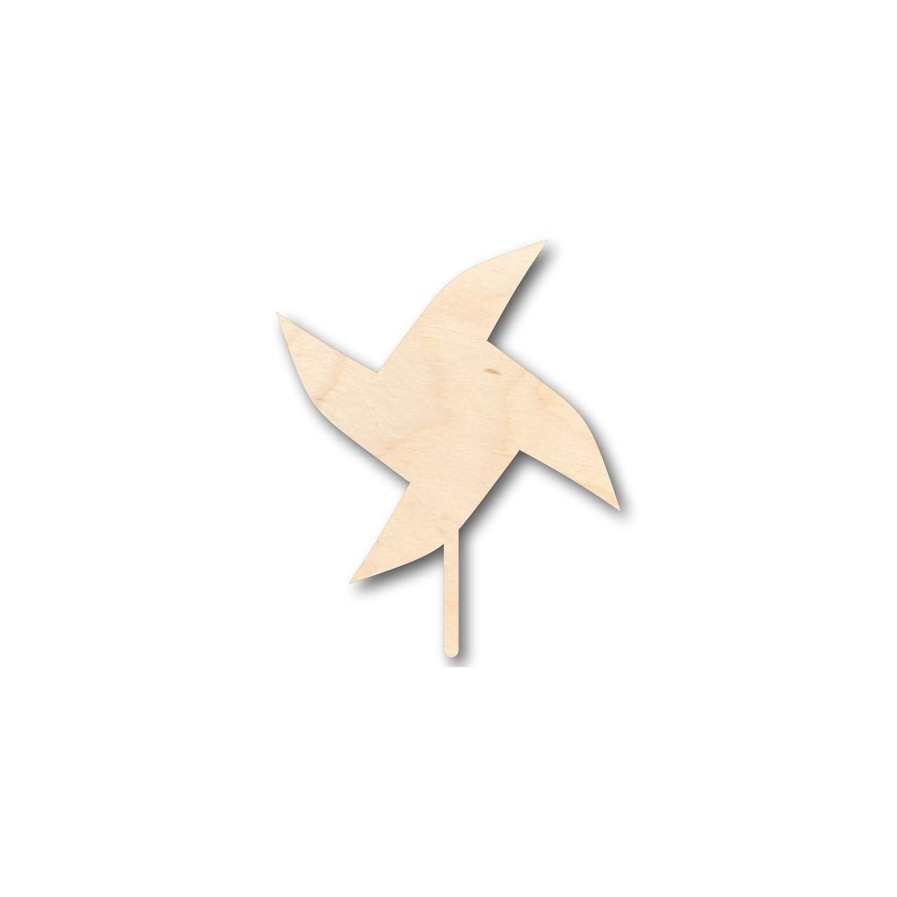 Unfinished Wooden Pinwheel Shape - Yard Decor - Craft - up to 24" DIY-24 Hour Crafts