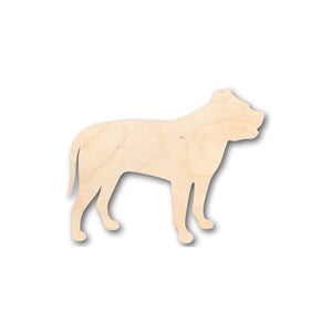 Unfinished Wooden Pitbull Dog Shape - Animal - Pet - Craft - up to 24" DIY-24 Hour Crafts
