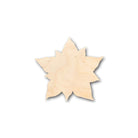 Unfinished Wooden Poinsettia Flower Shape - Christmas - Flower - Craft - up to 24" DIY-24 Hour Crafts