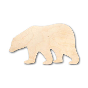 Unfinished Wooden Polar Bear Shape - Animal - Craft - up to 24" DIY-24 Hour Crafts
