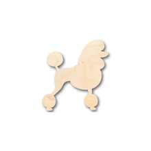 Load image into Gallery viewer, Unfinished Wooden Poodle Dog Shape - Animal - Pet - Craft - up to 24&quot; DIY-24 Hour Crafts
