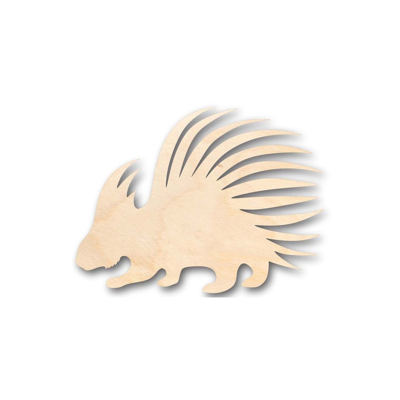 Unfinished Wooden Porcupine Shape - Animal - Wildlife - Craft - up to 24" DIY-24 Hour Crafts