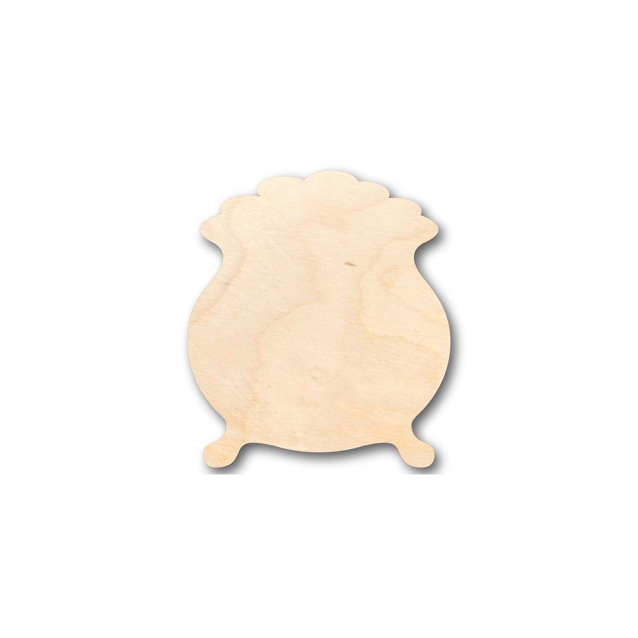 Unfinished Wooden Pot of Gold Leprechaun Shape - St Patrick's - Craft - up to 24" DIY-24 Hour Crafts