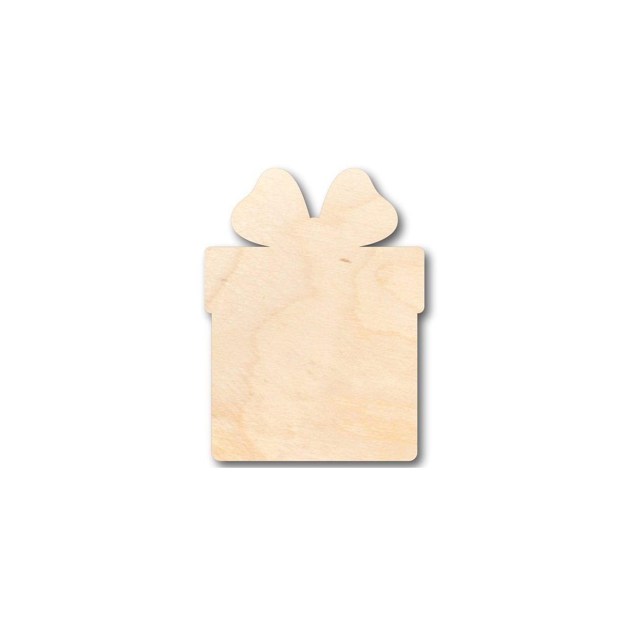 Unfinished Wooden Present Gift Shape - Christmas - Birthday - Craft - up to 24" DIY-24 Hour Crafts