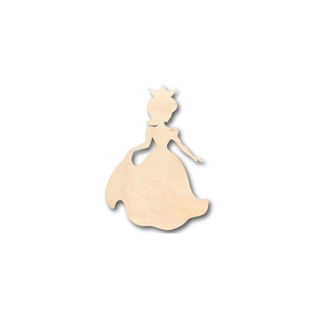 Unfinished Wooden Princess Shape - Royalty - Craft - up to 24" DIY-24 Hour Crafts