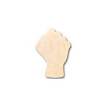 Load image into Gallery viewer, Unfinished Wooden Raised Fist Shape - Craft - up to 24&quot; DIY-24 Hour Crafts
