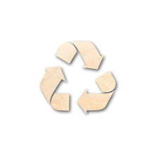 Load image into Gallery viewer, Unfinished Wooden Recycling Symbol Shape - (3 Piece) Craft - up to 24&quot; DIY-24 Hour Crafts
