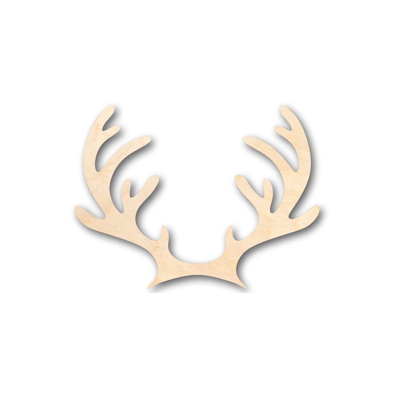 Unfinished Wooden Reindeer Antlers Shape - Animal - Wildlife - Craft - up to 24" DIY-24 Hour Crafts