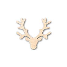 Load image into Gallery viewer, Unfinished Wooden Reindeer Head Antlers Shape - Animal - Wildlife - Craft - up to 24&quot; DIY-24 Hour Crafts
