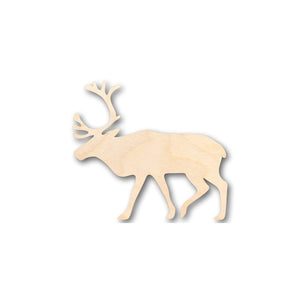 Unfinished Wooden Reindeer Shape - Animal - Wildlife - Craft - up to 24" DIY-24 Hour Crafts