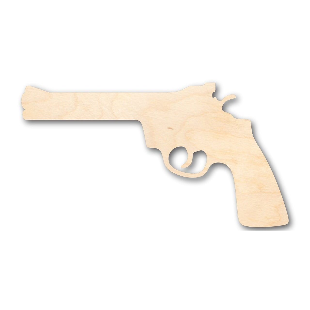 Unfinished Wooden Revolver Shape - Gun - Police - Military - Craft - up to 24" DIY-24 Hour Crafts