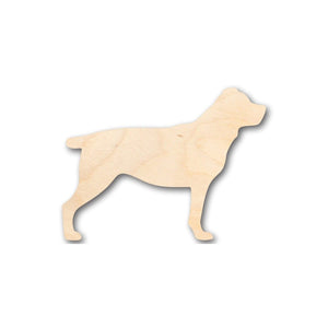 Unfinished Wooden Rottweiler Dog Shape - Animal - Pet - Craft - up to 24" DIY-24 Hour Crafts