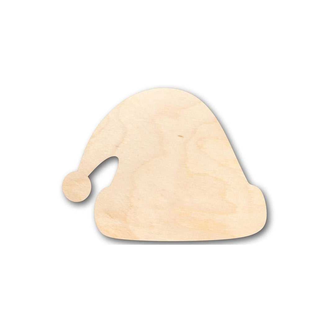 Unfinished Wooden Santa Claus Hat Shape - Christmas - Ornament - Craft - up to 24