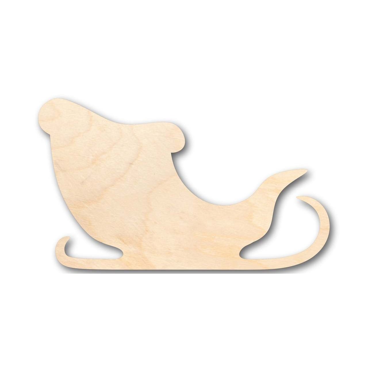 Unfinished Wooden Santa Claus Sleigh Shape - Christmas - Ornament - Craft - up to 24" DIY-24 Hour Crafts