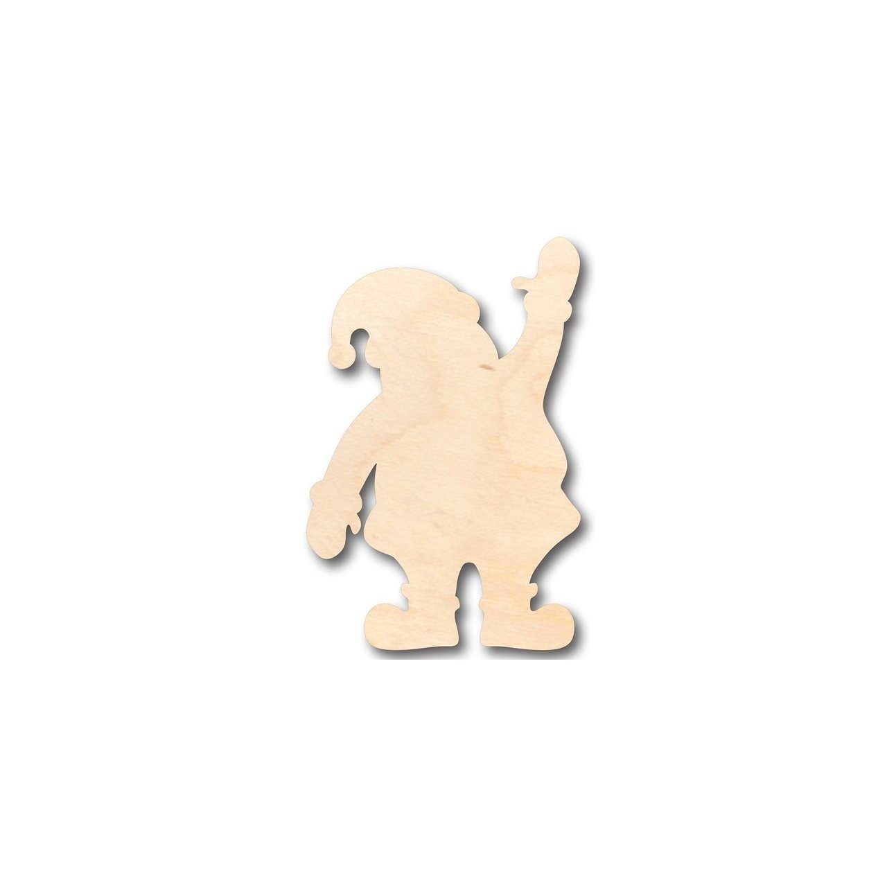 Unfinished Wooden Santa Claus Wave Shape - Christmas - Ornament - Craft - up to 24" DIY-24 Hour Crafts