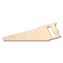 Load image into Gallery viewer, Unfinished Wooden Saw Shape - Construction - Tool - Craft - up to 24&quot; DIY-24 Hour Crafts
