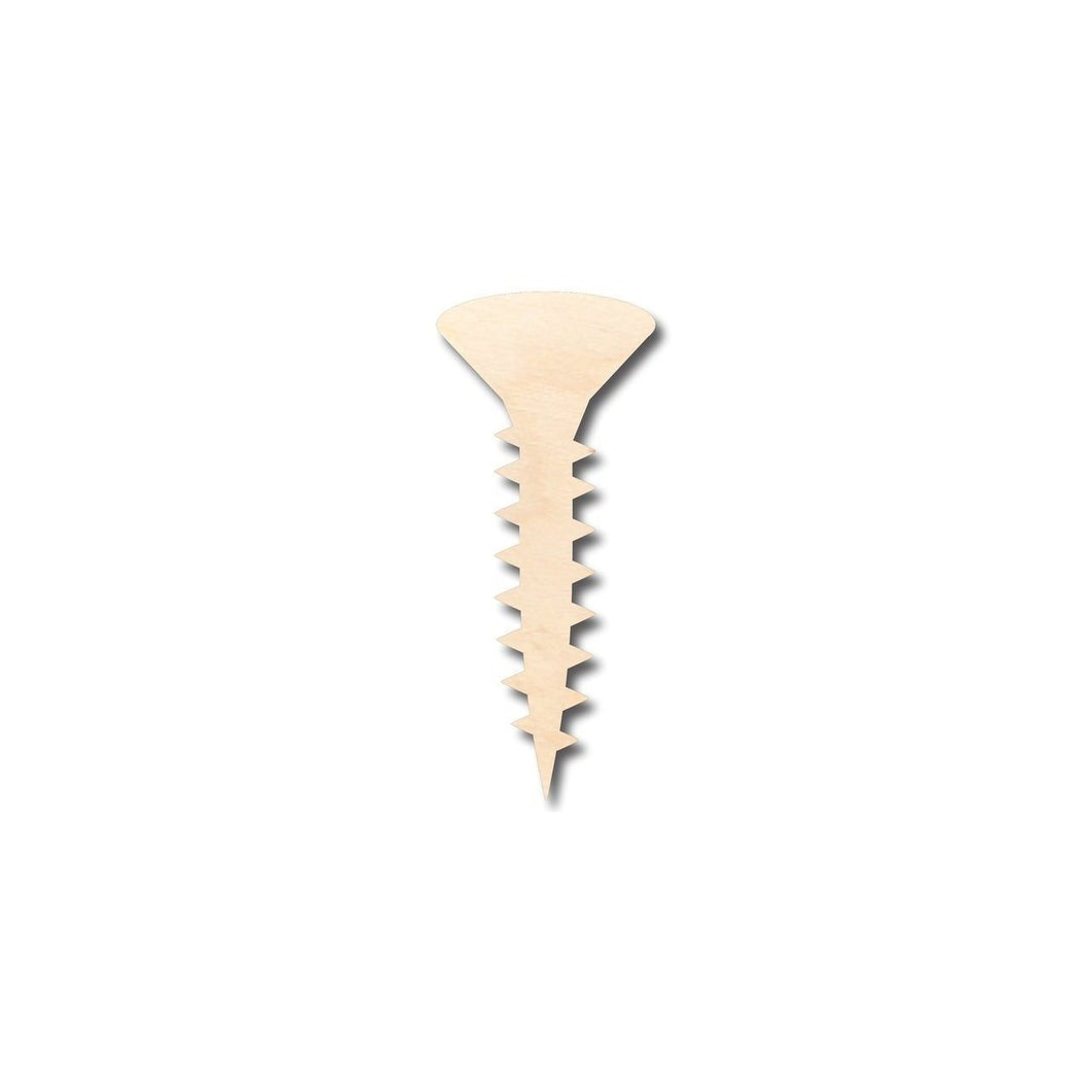 Unfinished Wooden Screw Shape - Tool - Craft - up to 24