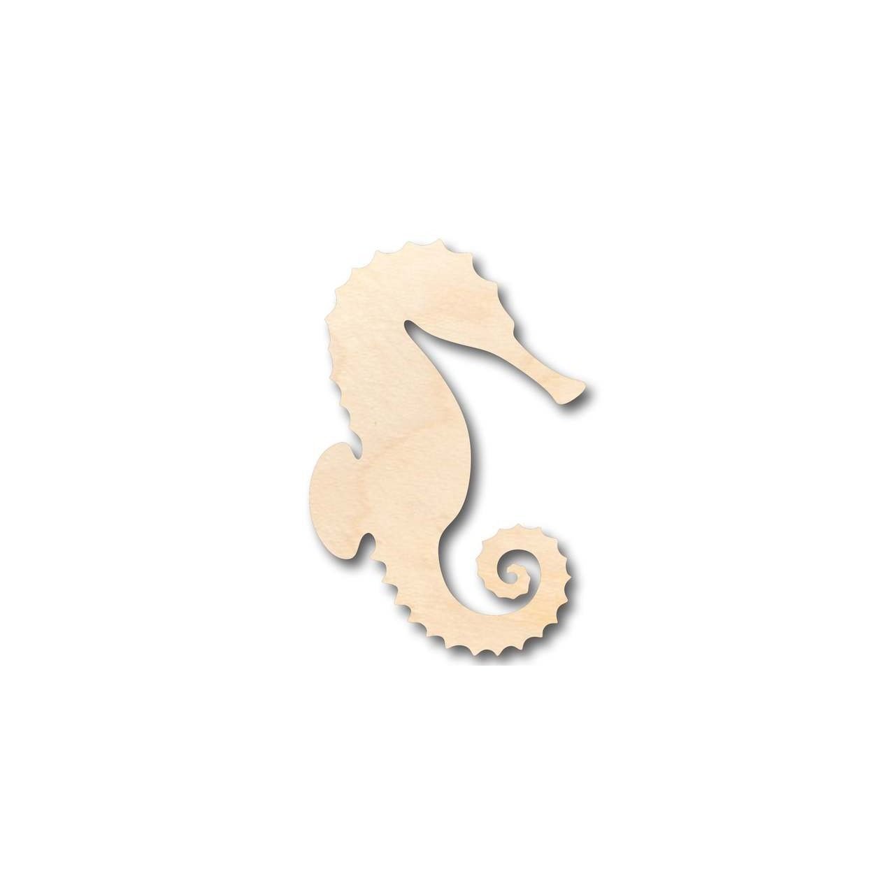 Unfinished Wooden Seahorse Shape - Ocean - Nursery - Craft - up to 24" DIY-24 Hour Crafts