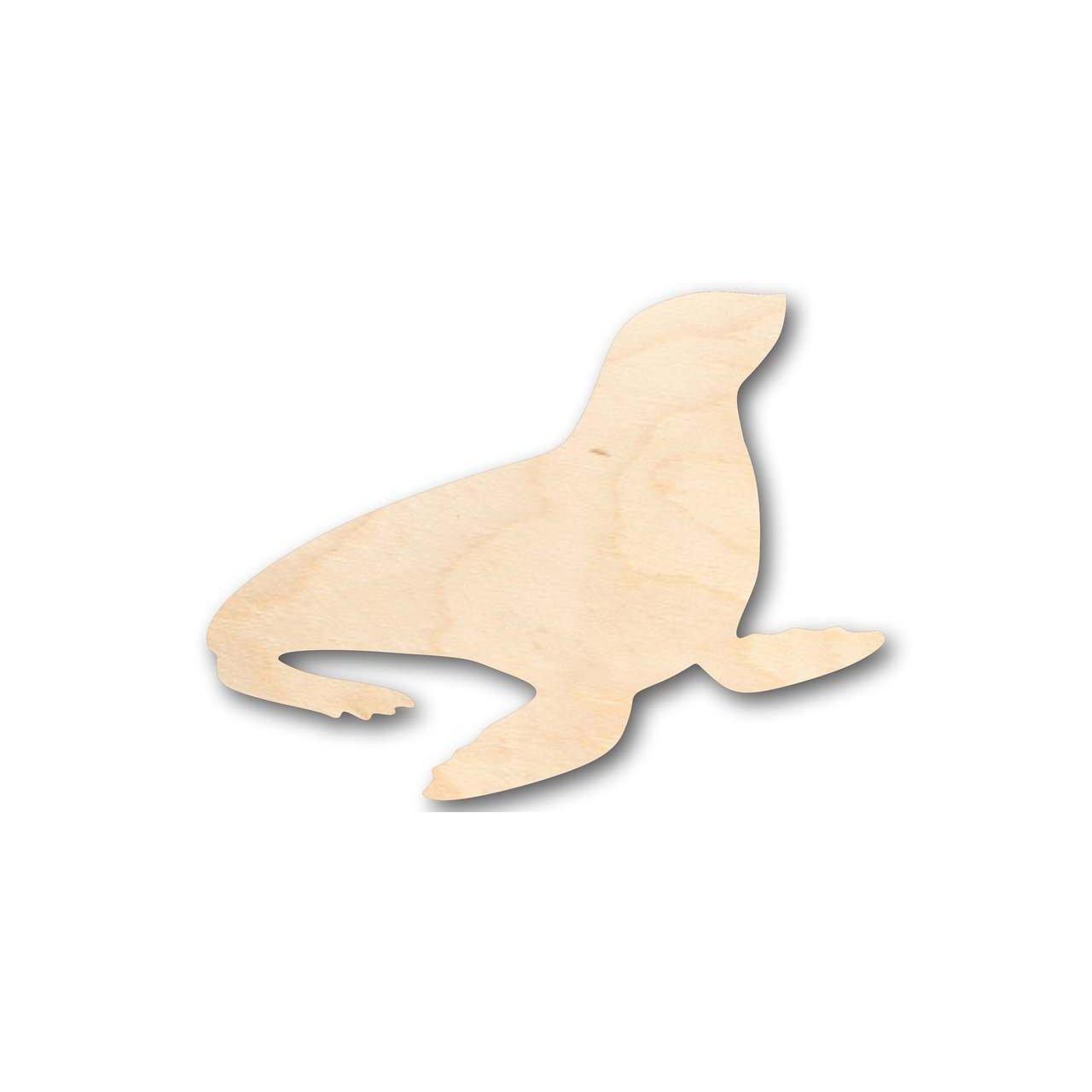 Unfinished Wooden Seal Shape - Ocean - Nursery - Craft - up to 24" DIY-24 Hour Crafts