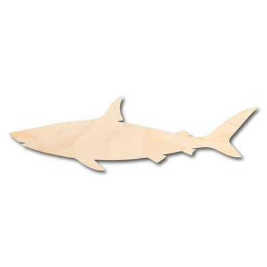 Unfinished Wooden Shark Shape - Ocean - Nursery - Craft - up to 24
