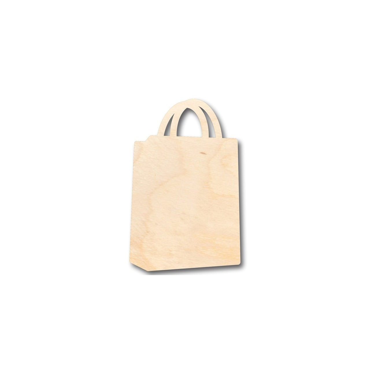 Unfinished Wooden Shopping Bag Shape - Craft - up to 24" DIY-24 Hour Crafts