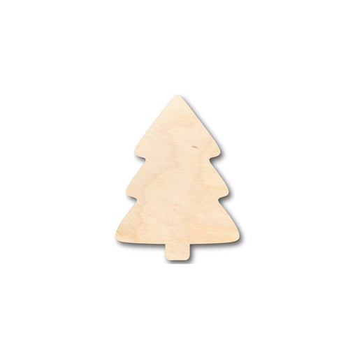 Unfinished Wooden Simple Christmas Tree Shape - Craft - up to 24