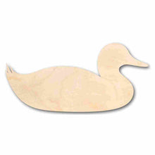 Load image into Gallery viewer, Unfinished Wooden Sitting Duck Shape - Animal - Wildlife - Craft - up to 24&quot; DIY-24 Hour Crafts
