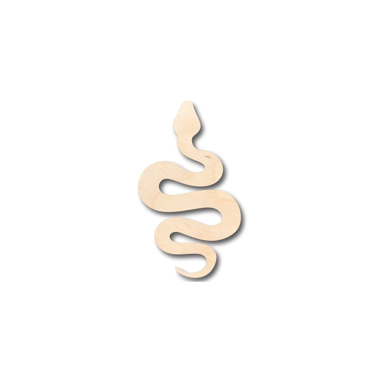 Unfinished Wooden Snake Shape - Animal - Wildlife - Craft - up to 24" DIY-24 Hour Crafts