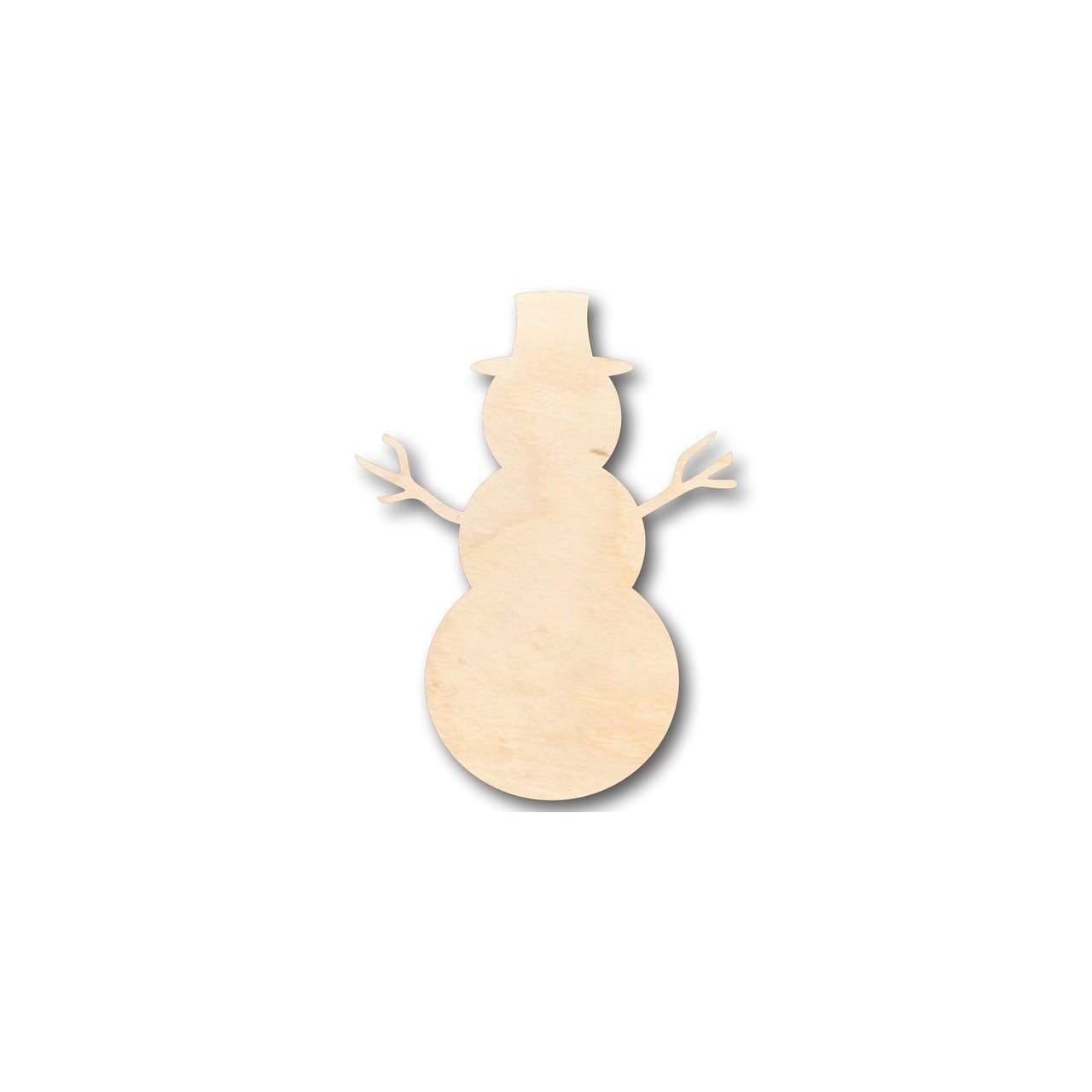 Unfinished Wooden Snowman Shape - Winter Decor - Craft - up to 24" DIY-24 Hour Crafts